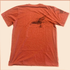 Crowmaster Heather Rusty T-Shirt - Hand-Printed on 50/50 Cotton/Poly