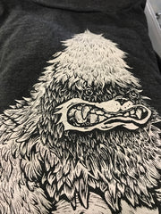 Fighting Yeti T-Shirt - Hand-Printed on Organic Cotton/Poly Blend
