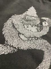 Fighting Yeti T-Shirt - Hand-Printed on Organic Cotton/Poly Blend