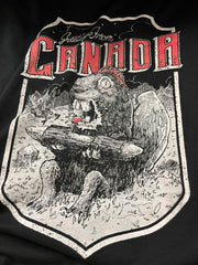 Zombie Beavers T-Shirt - Hand-Printed on Organic Cotton/Poly Blend
