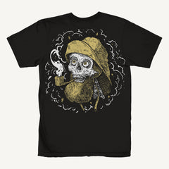 Captain' Spirit T-Shirt - Hand-Printed on Organic Cotton/Poly Blend
