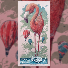 Alright, We All Float On - 12" x 24"' Screenprint