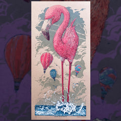 Alright, We All Float On - 12" x 24"' Screenprint