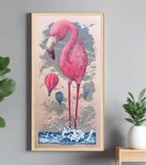 Alright, We All Float On - 12" x 24"' Screenprint