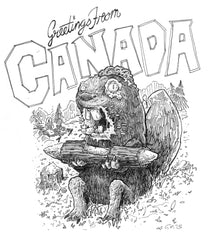 Greetings from Canada - Framed Original