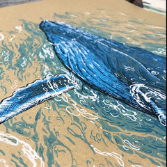 Two Whales - Screenprint
