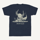 A is for Axolotl T-Shirt - Hand-Printed on Organic Cotton/Poly Blend