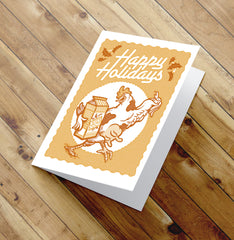 Egg Nogg- Screenprinted Holiday Card