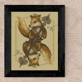 Fox of Spades - Screenprint