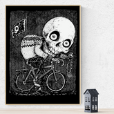 Skull Cyclist - Screenprint