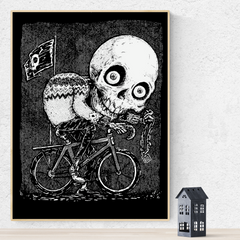 Skull Cyclist - Screenprint