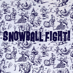 Squirrel Snowballfight! Tea Towel