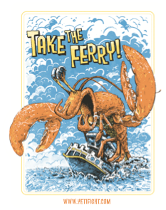 Take the Ferry Sticker