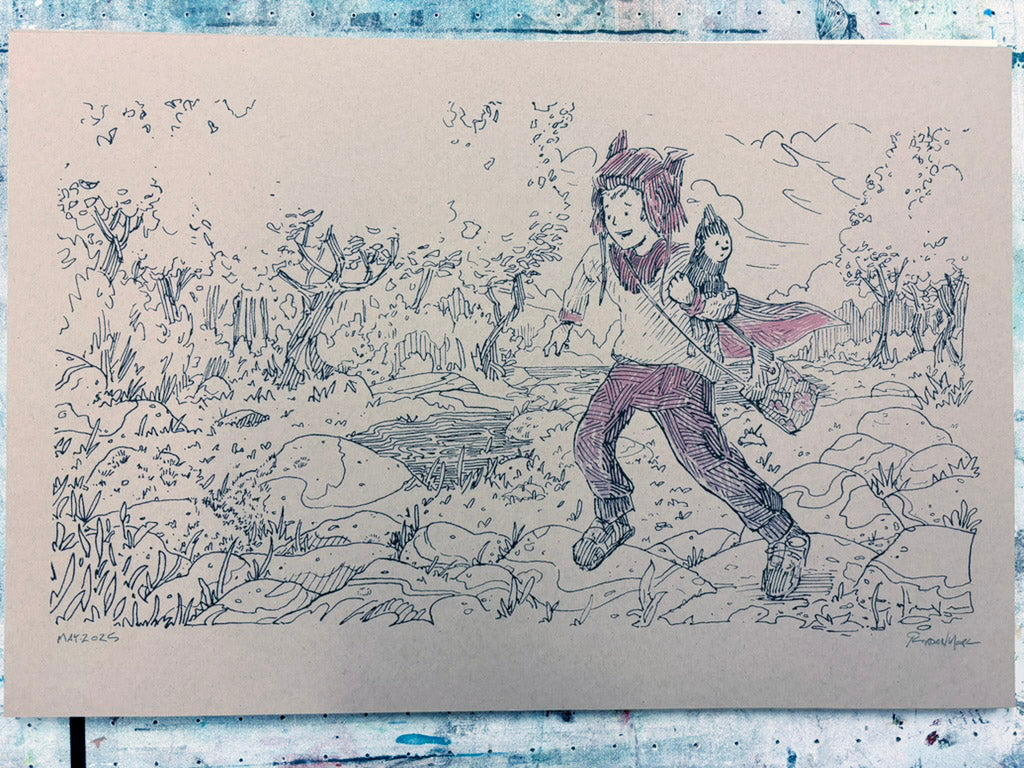 Dare to Take the Time - 16in x 24in Silkscreen Print