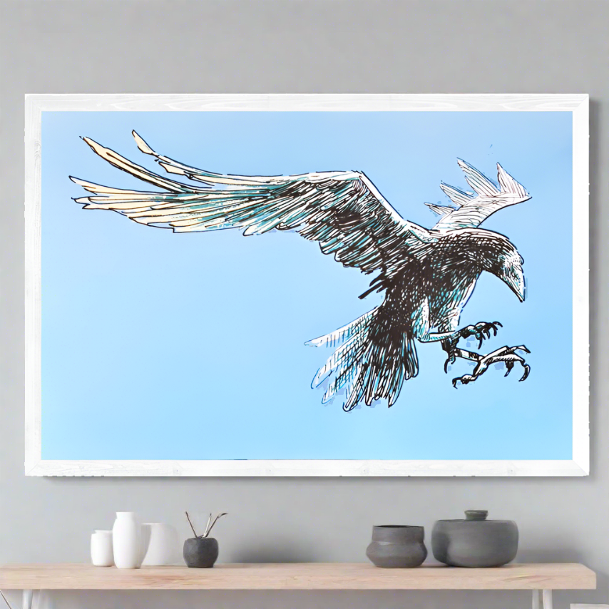 Great big Crow - Silkscreen Print