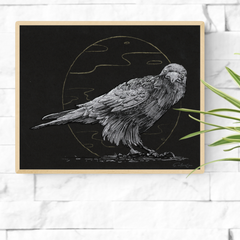 Circle Crow (Russel)- 8 x 10 Print