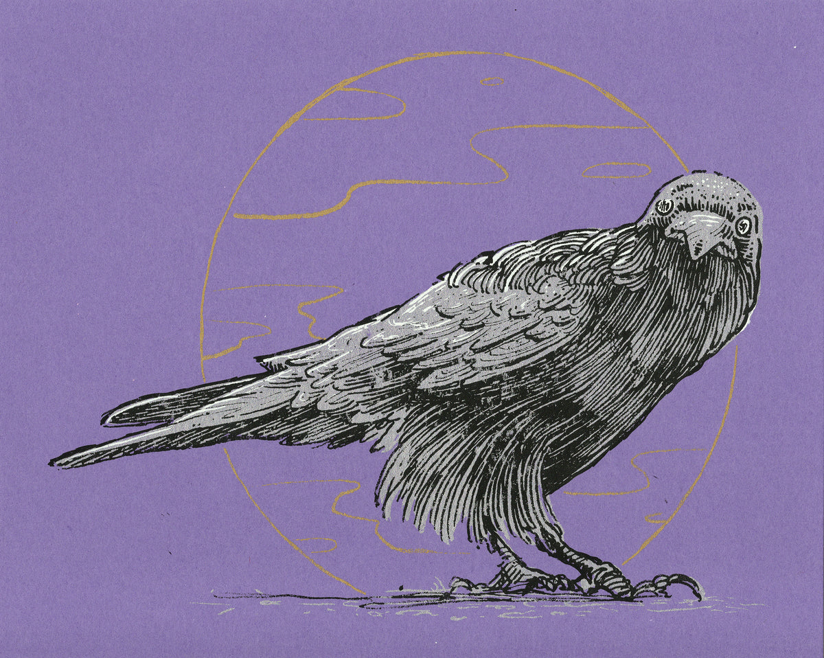 Circle Crow (Russel)- 8 x 10 Print