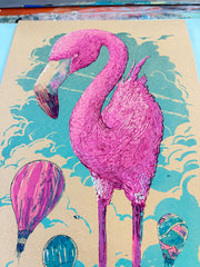 Alright, We All Float On - 12" x 24"' Screenprint