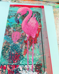 Mono Print (Flamingo 2) 10122026