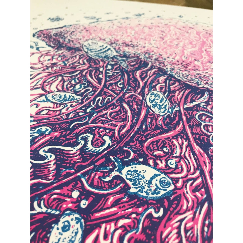 Jellyfish - 16 x 20 Silkscreen Print