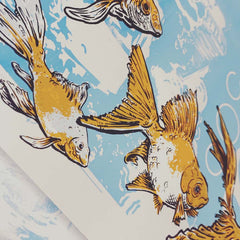 Delicious Goldfishes - 7” x 27” Silkscreen Print