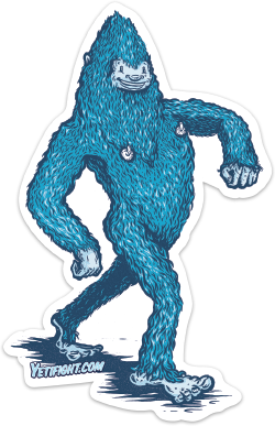 Struttin' Yeti Sticker