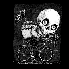Skull Cyclist - Longsleeve T